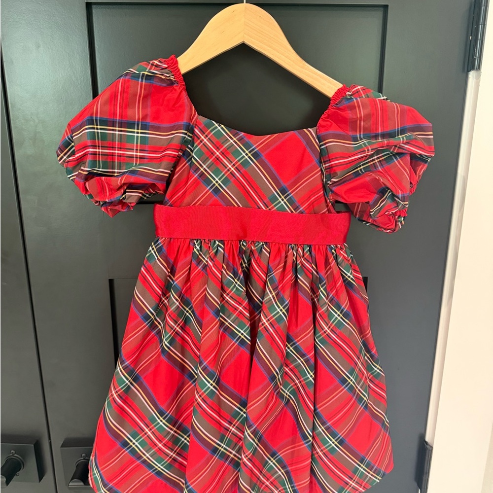 Janie and Jack Vibrant Red Plaid Dress